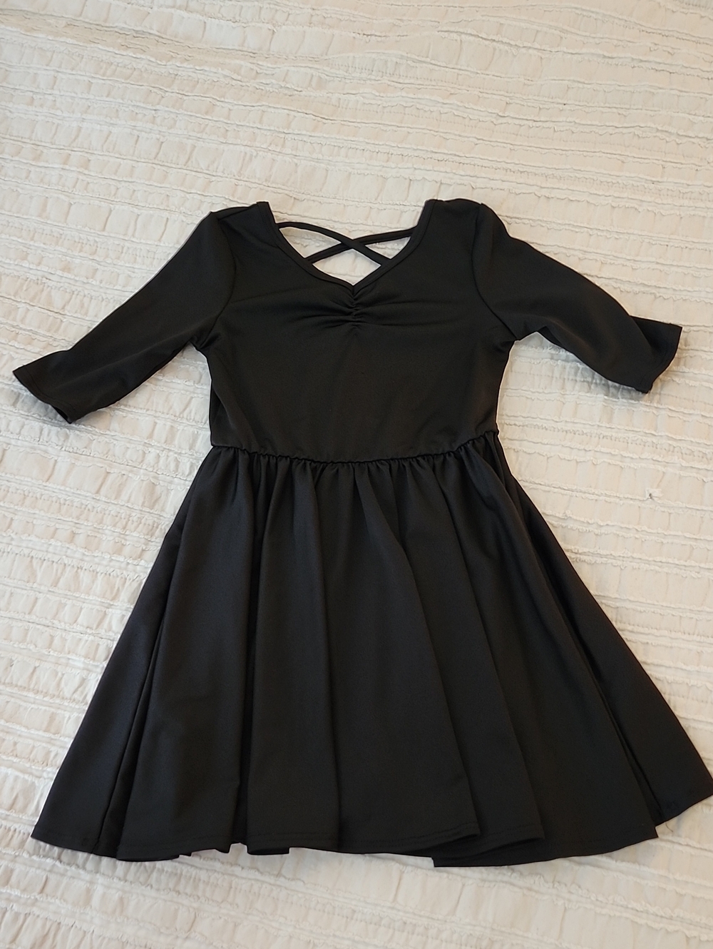 DotDotSmile Solid Black Dress
